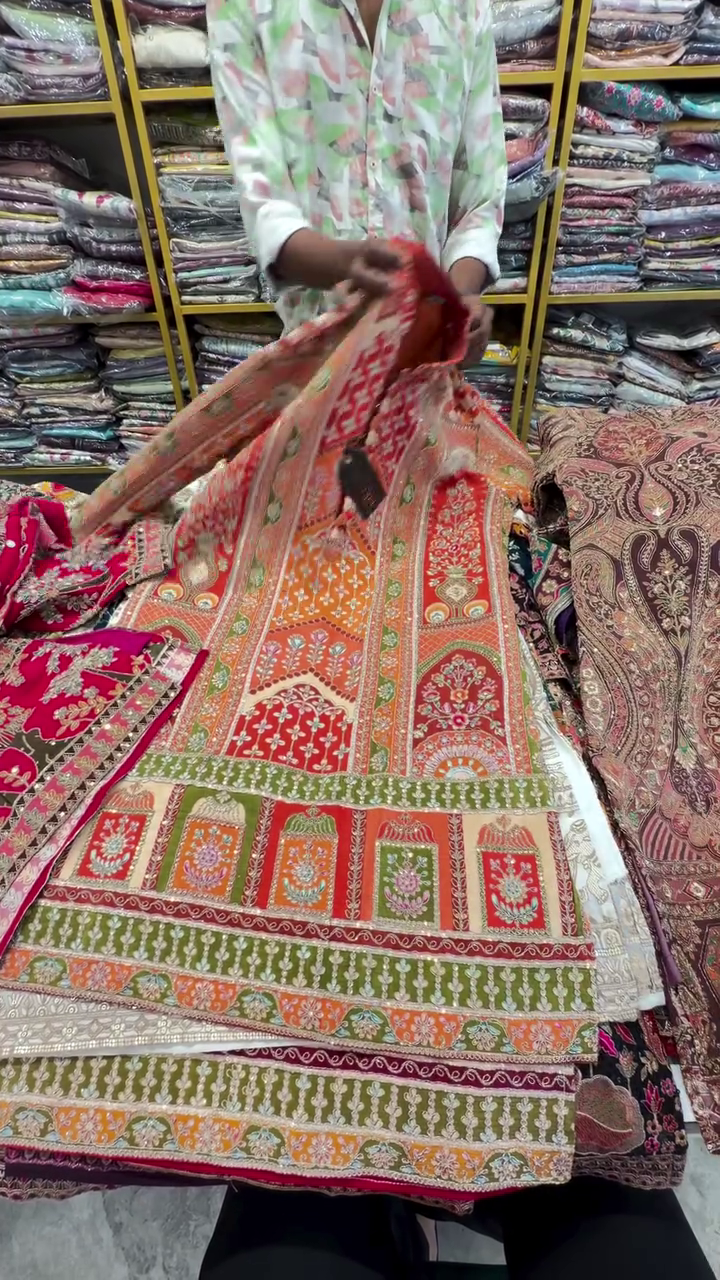 The Teal "Rajwada" Architectural Kurta