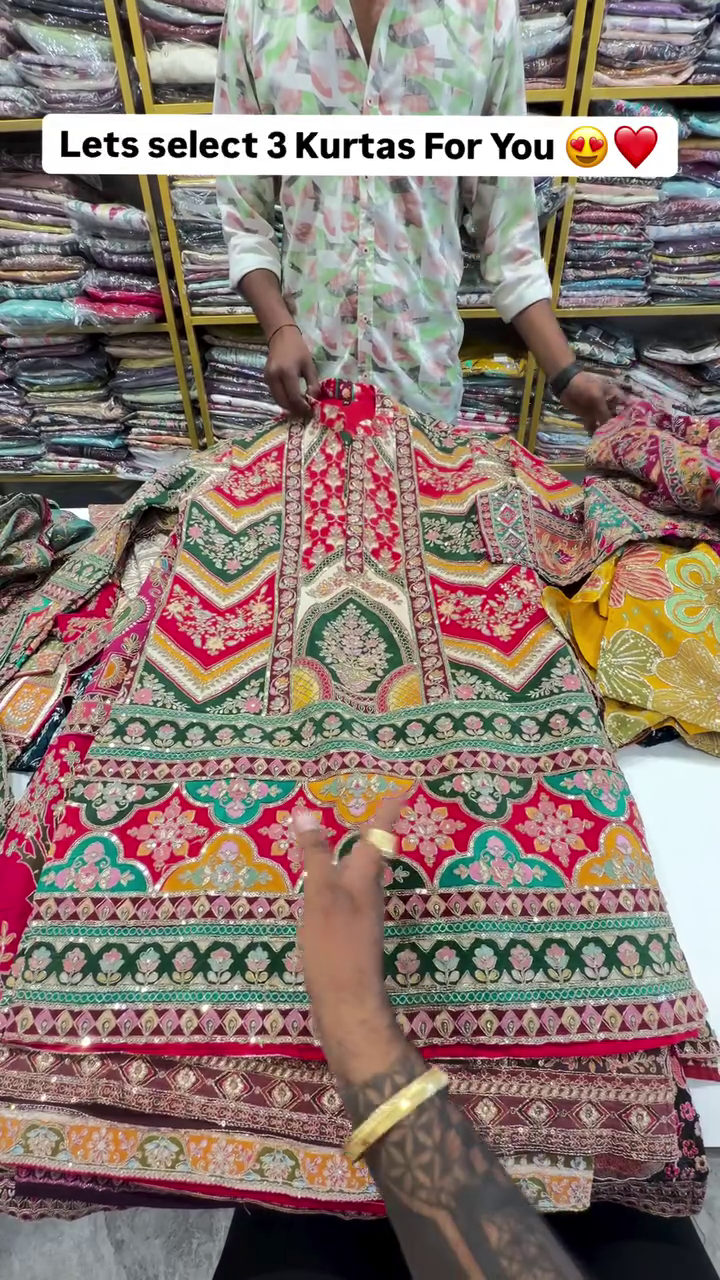 The Teal "Rajwada" Architectural Kurta