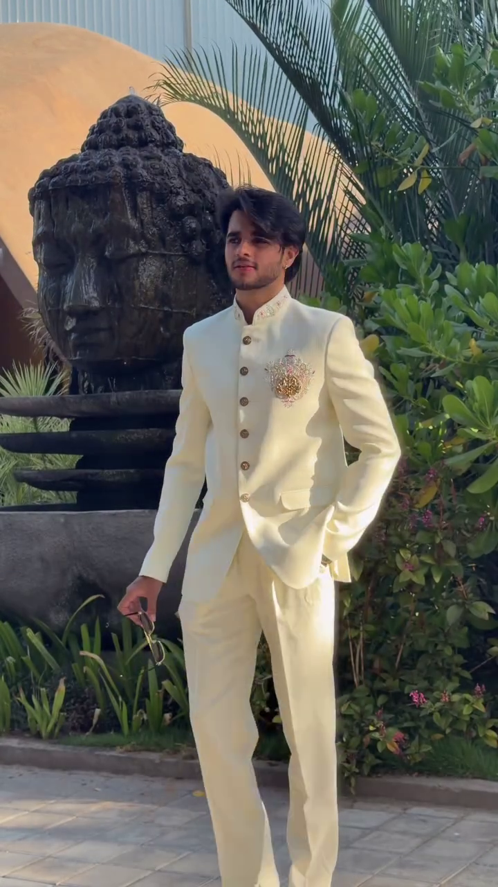 Royal Ivory Indo-Western Set with Regal