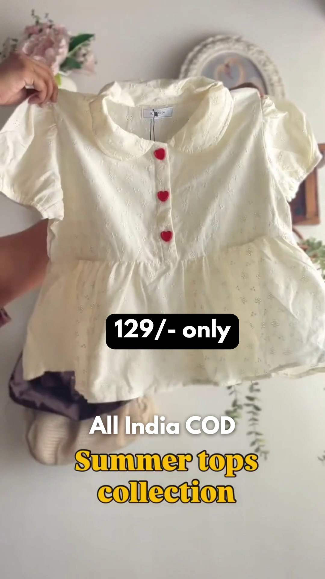 Cute Cotton Babydoll Top – Playful & Budget-Friendly