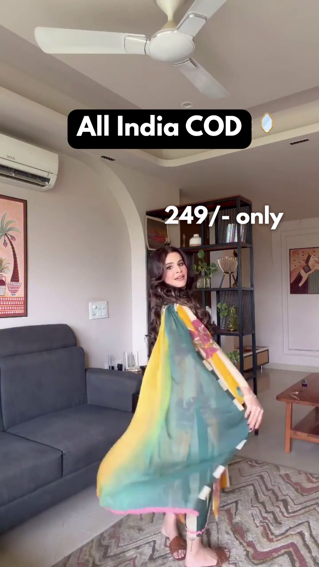 Vibrant Printed Kurta Set with Flowing Dupatta
