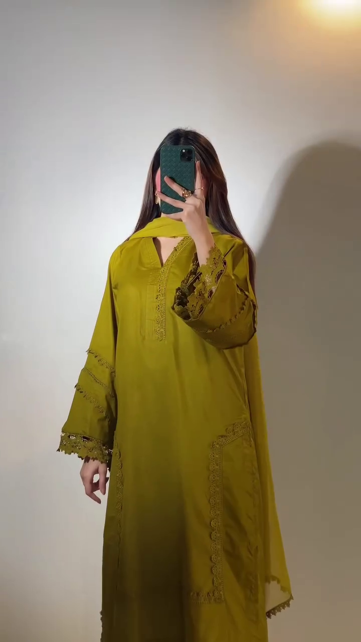 Olive Green Elegance Salwar Kameez