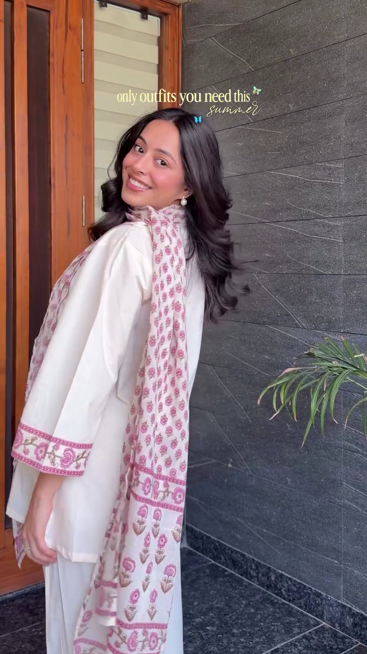 Summer Breeze Printed Cotton Suit